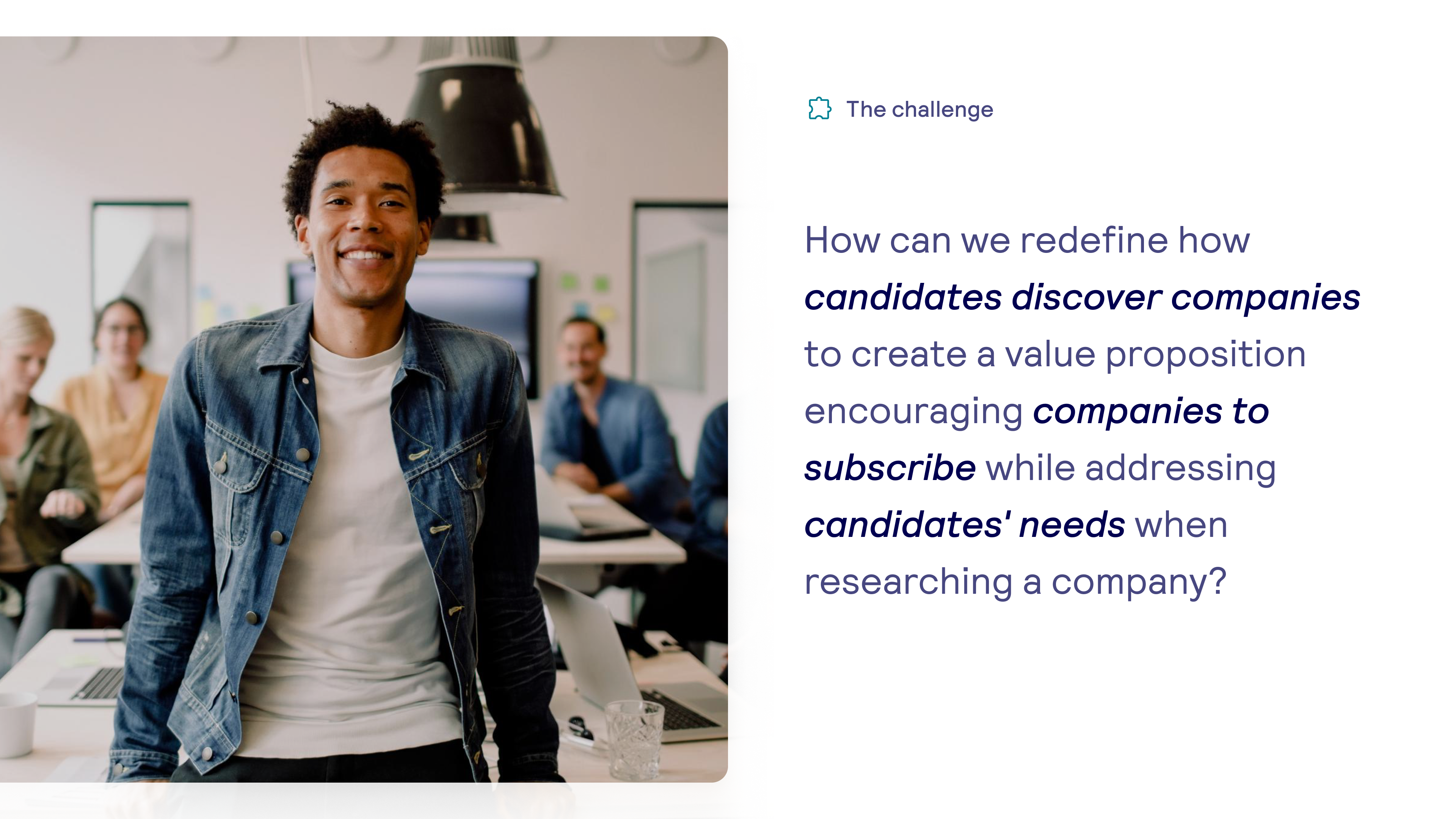 The challenge — how can we redefine how Stepstone presents company information